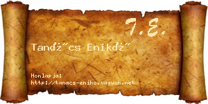 Tanács Enikő névjegykártya