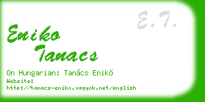 eniko tanacs business card