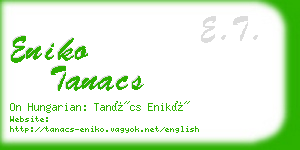 eniko tanacs business card